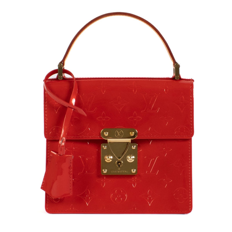 Louis Vuitton Red Monogram Vernis Spring Street Bag