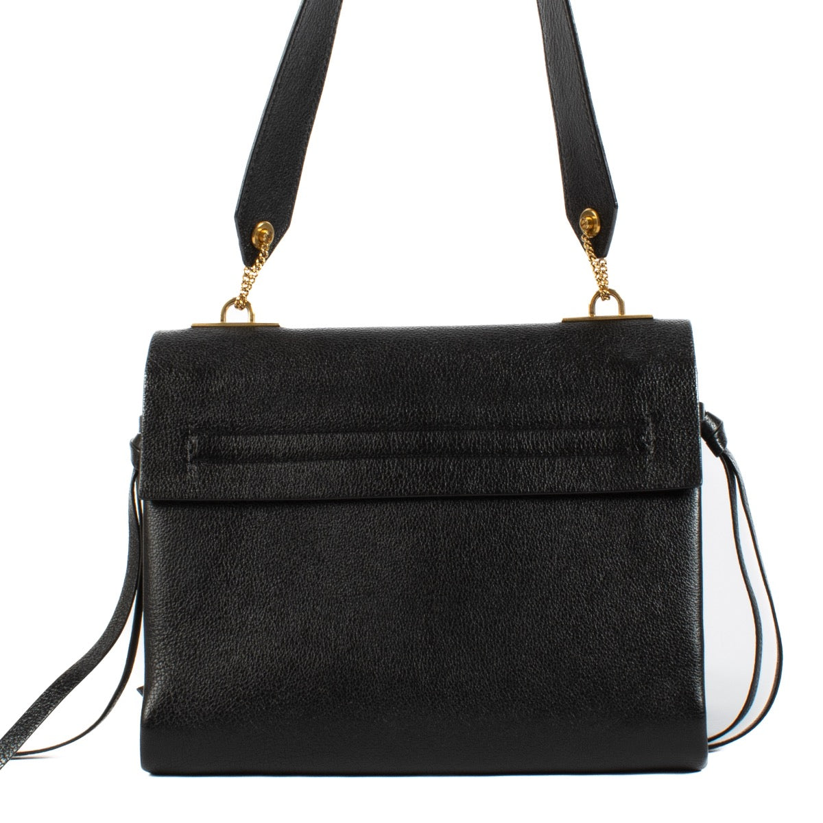 Shop safe online at Labellov in Antwerp, Brussels and Knokke this 100% authentic second hand Valentino Garavani Black VRing Shoulder Bag