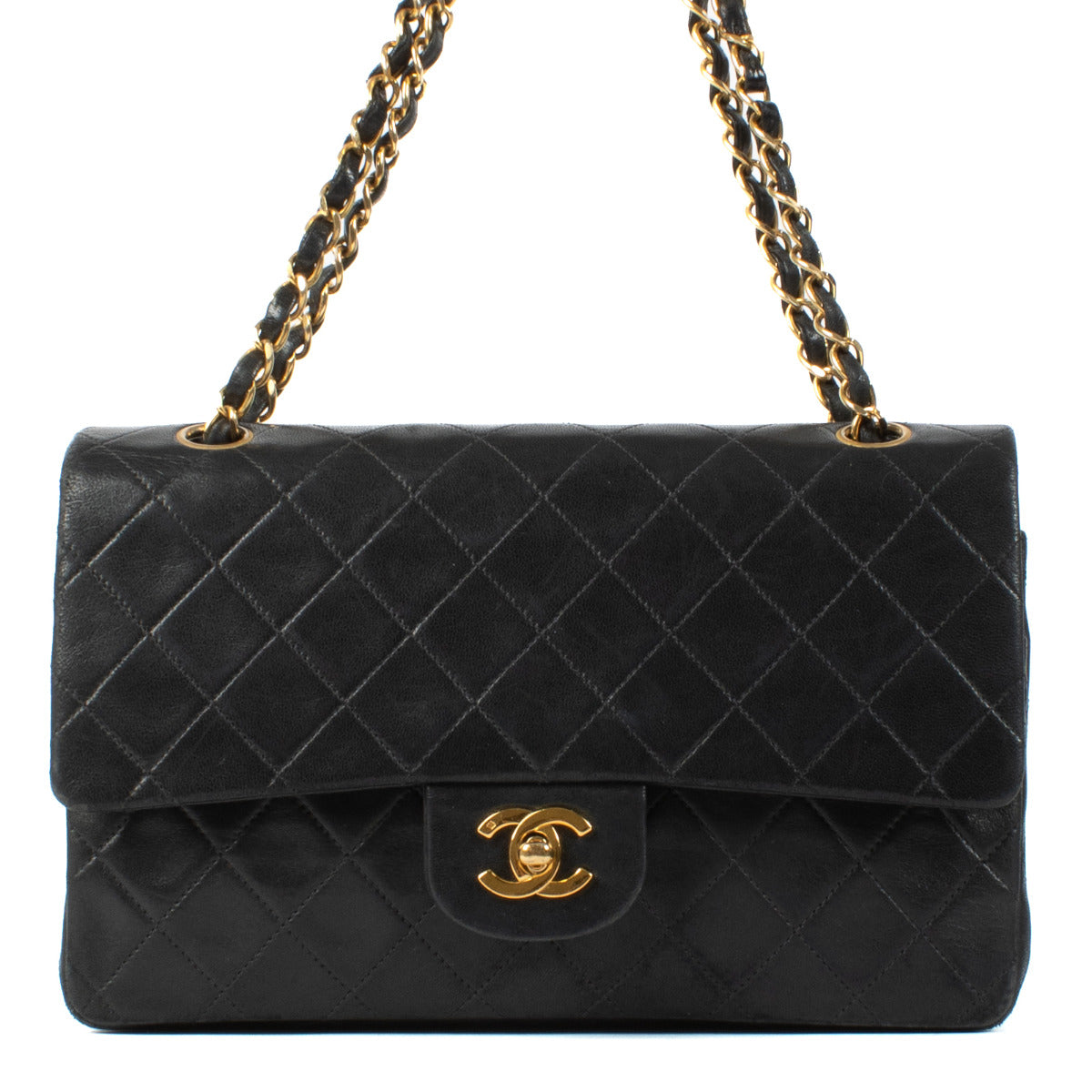Sac Chanel Classic Flap Medium en agneau noir