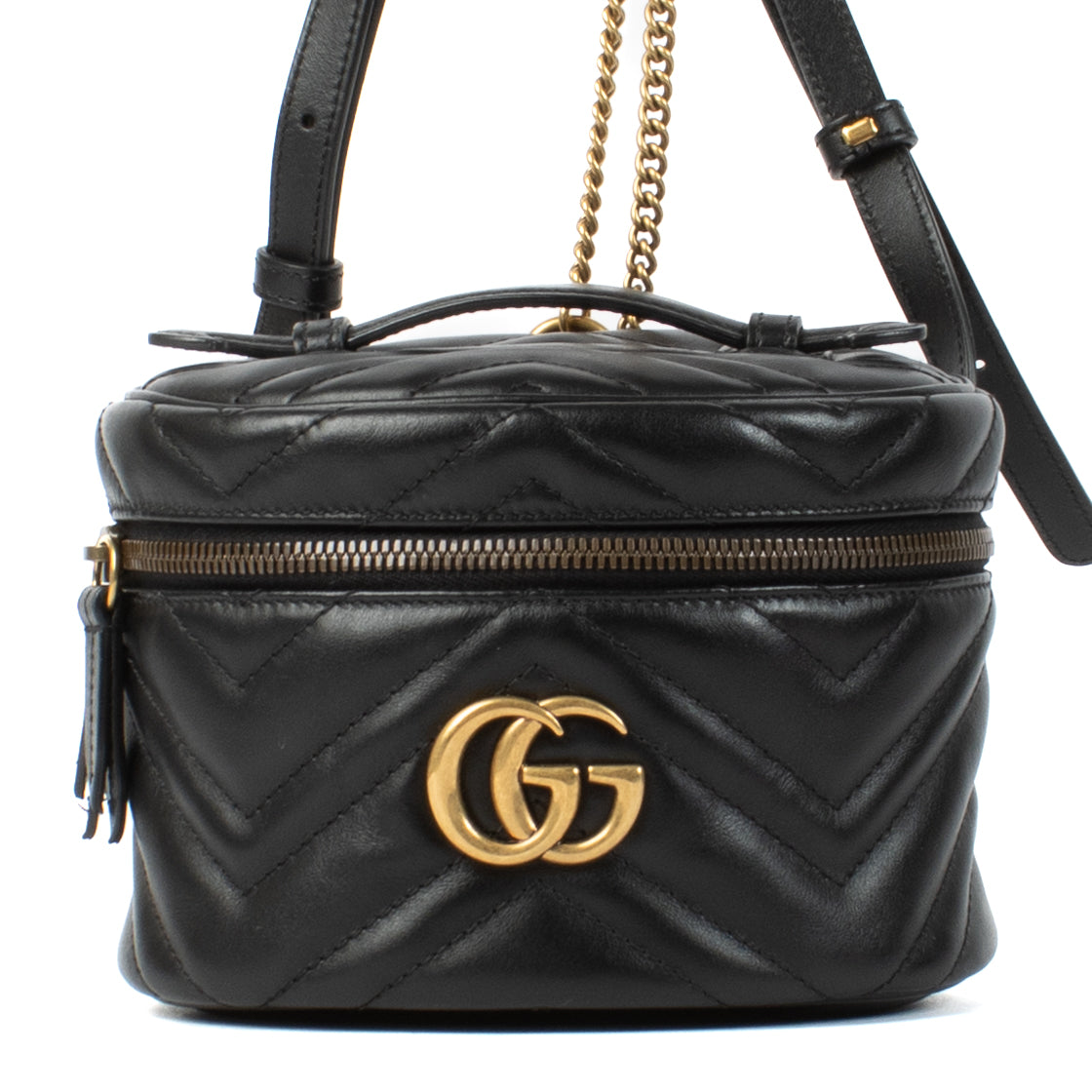 Mini sac à dos Gucci GG Marmont noir