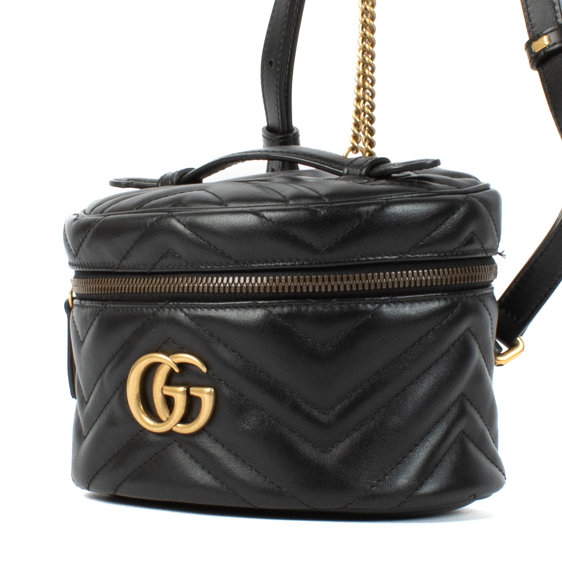 Mini sac à dos Gucci GG Marmont noir
