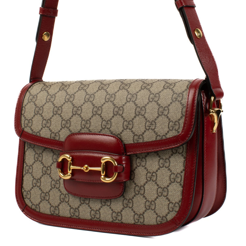 shop 100% authentic second hand Gucci GG Canvas Horsebit 1955 Bag on Labellov.com