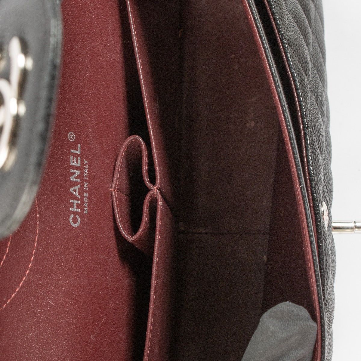 Sac Chanel Classique Grand Modèle / Jumbo en Caviar Noir à Rabat