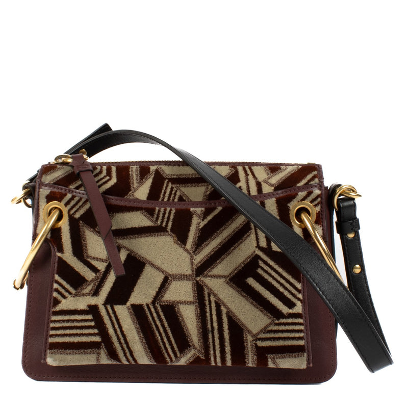 Shop 100% authentic Chloé Burgundy Roy Leather Crossbody at Labellov.com.