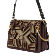 Shop 100% authentic Chloé Burgundy Roy Leather Crossbody at Labellov.com.