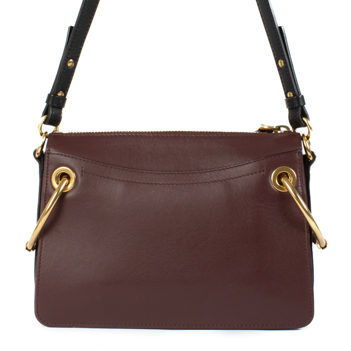 Shop 100% authentic Chloé Burgundy Roy Leather Crossbody at Labellov.com.