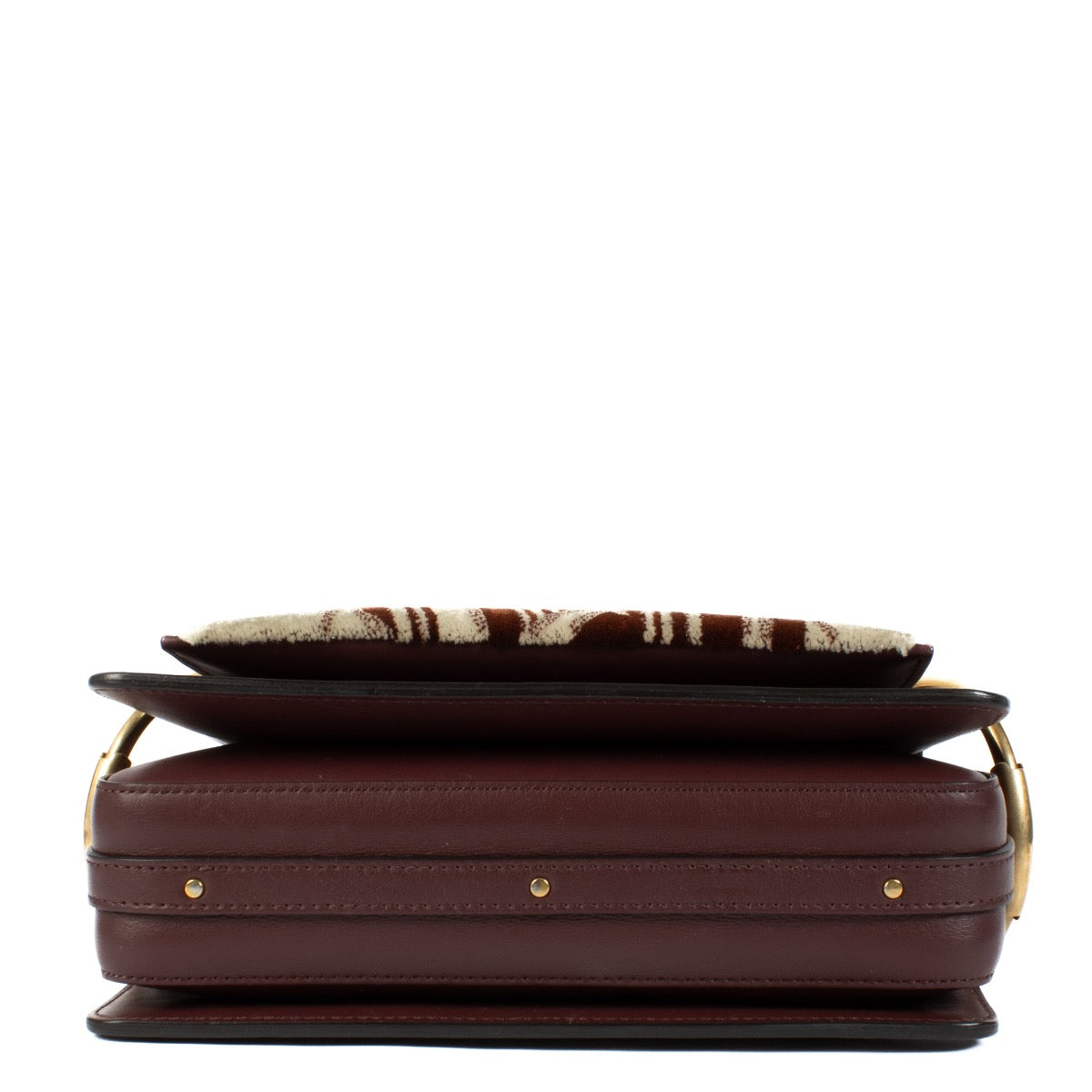 Shop 100% authentic Chloé Burgundy Roy Leather Crossbody at Labellov.com.