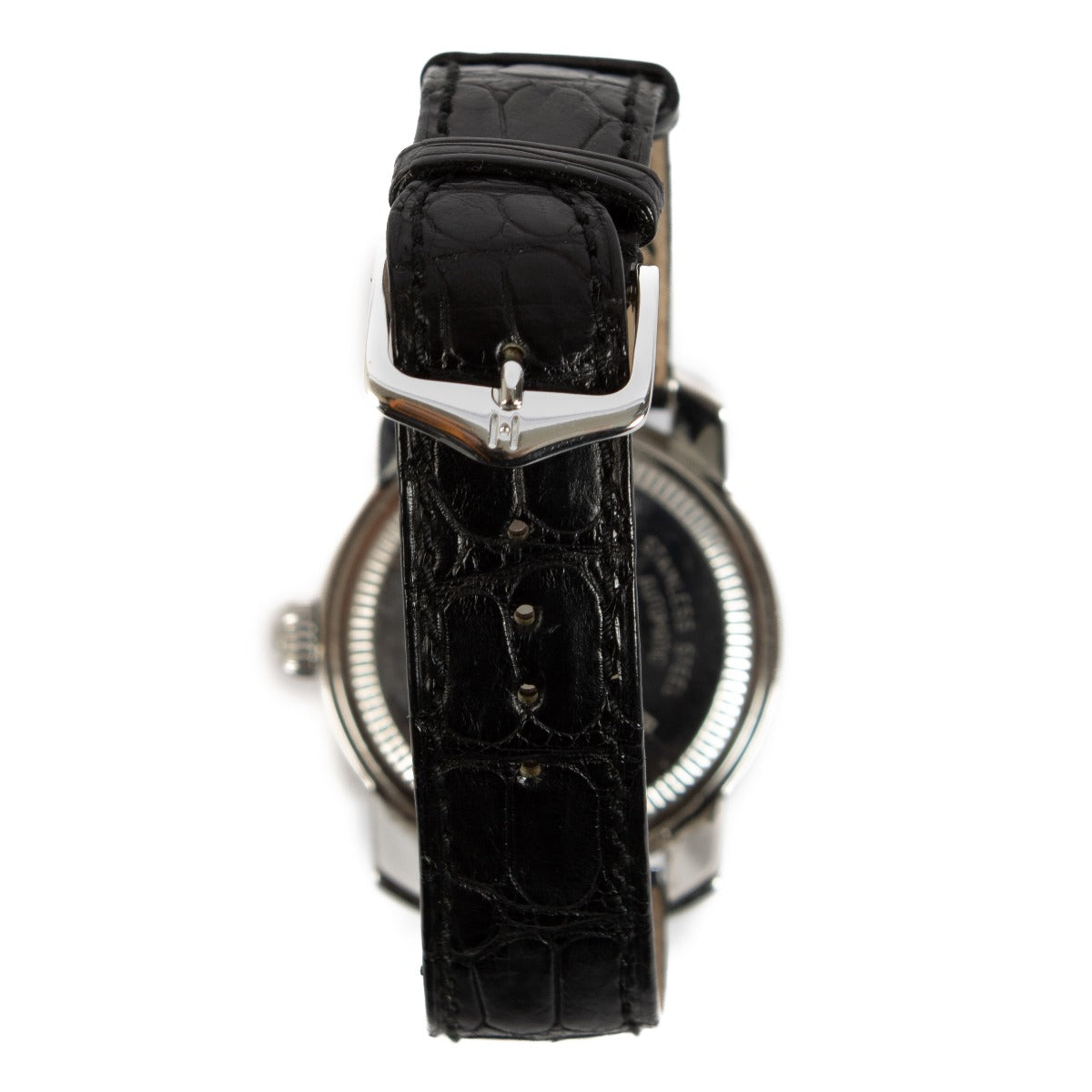 Shop safe online at Labellov in Antwerp, Brussels and Knokke this 100% authentic second hand Baume et Mercier Black Capeland Stainless Steel Watch