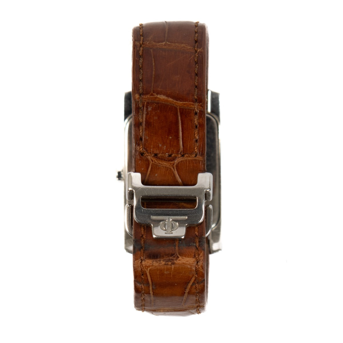 Shop safe online at Labellov in Antwerp, Brussels and Knokke this 100% authentic second hand Baume et Mercier Brown Leather Hampton Stainless Steel Watch