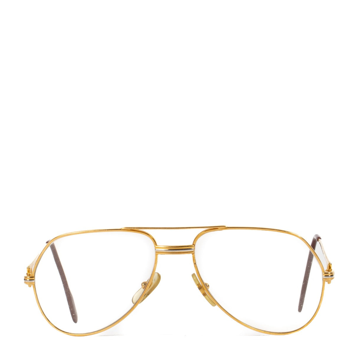 Cartier Gold Santos Vendome Frame Glasses