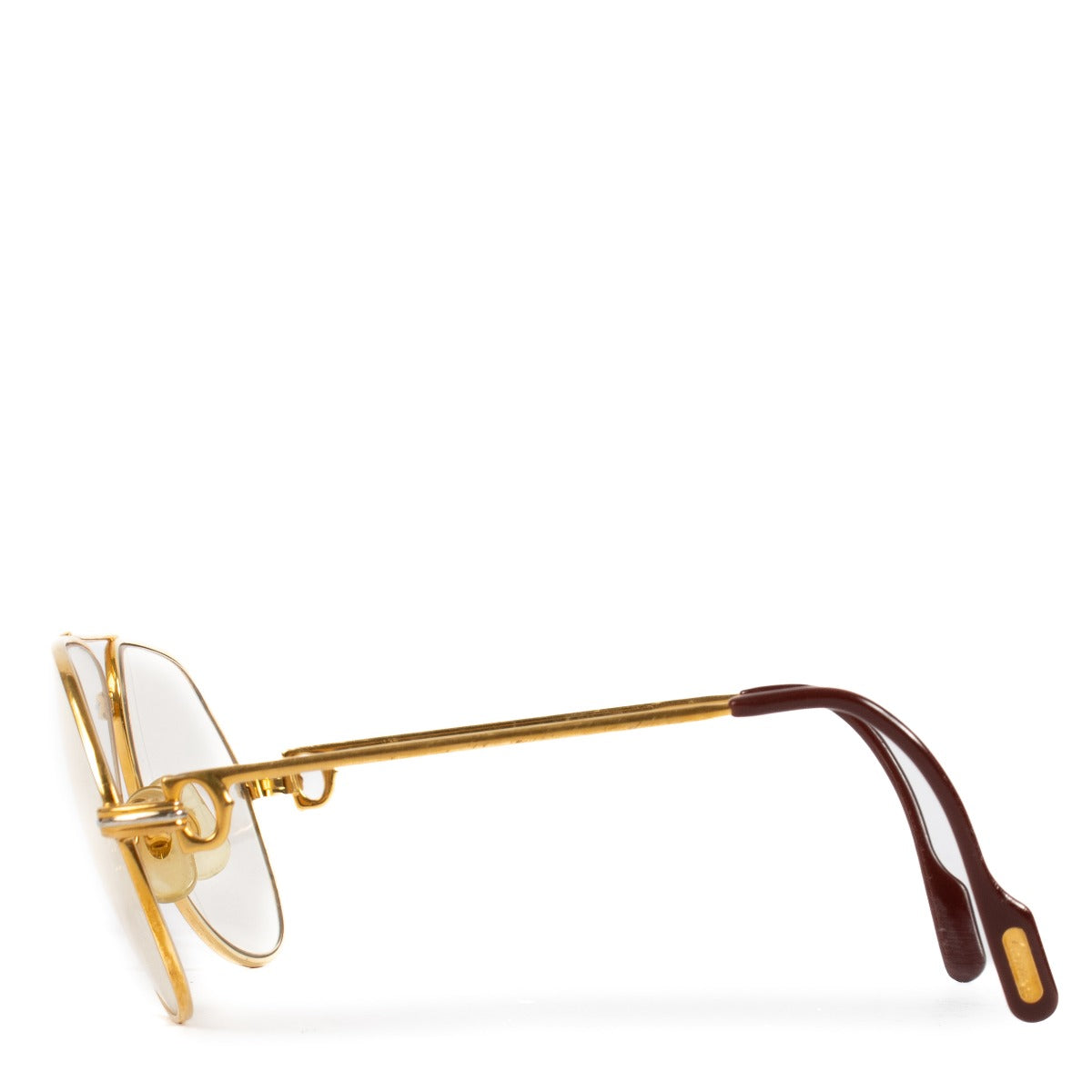 Cartier Gold Santos Vendome Frame Glasses