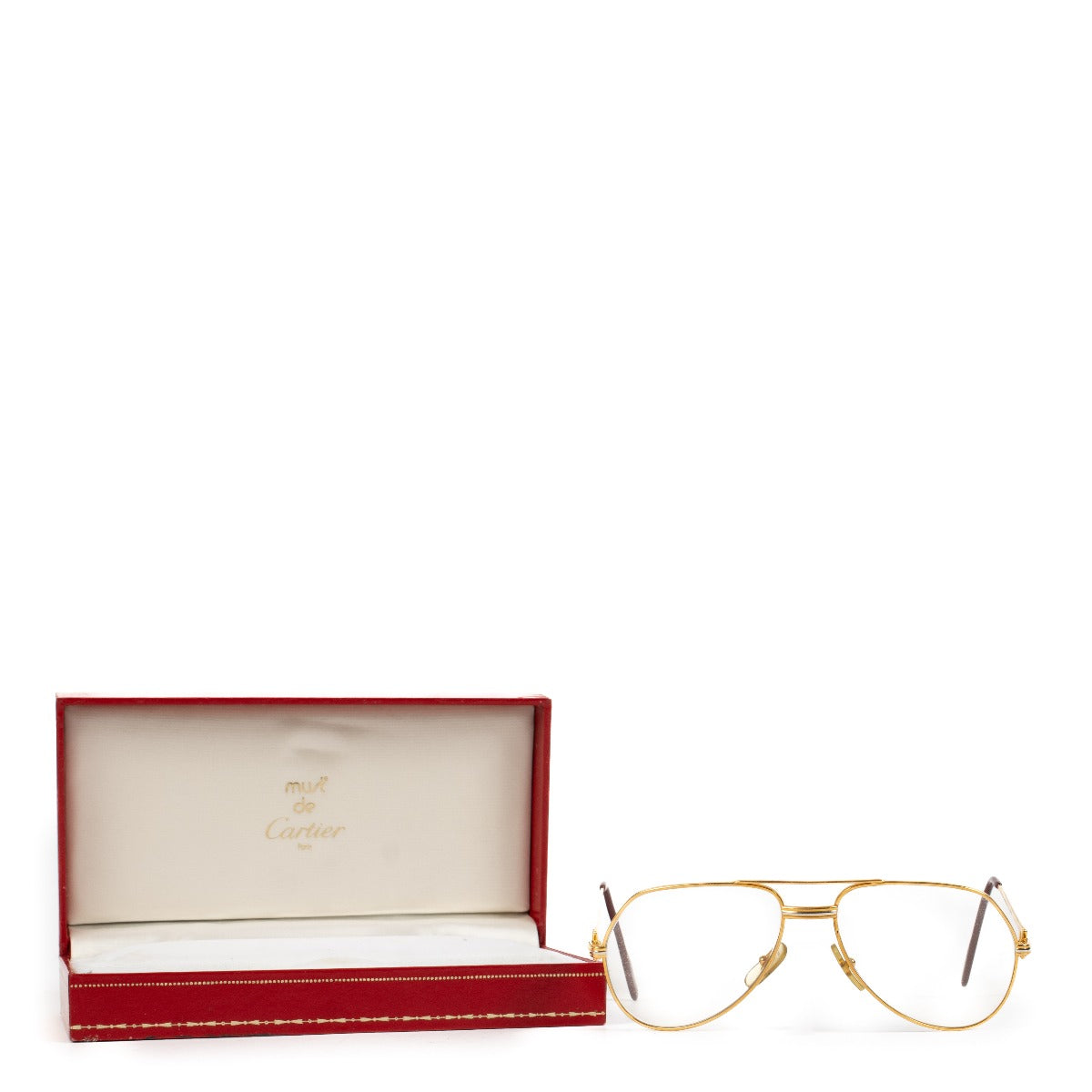 Lunettes Cartier Gold Santos Vendome