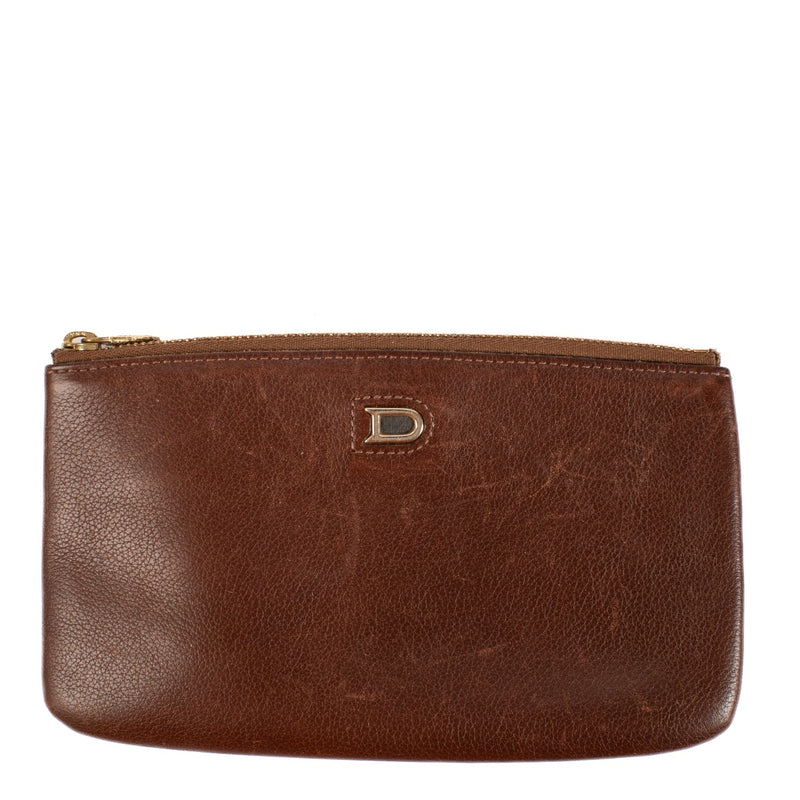shop 100% authentic second hand Delvaux Brown Leather Pouch on Labellov.com