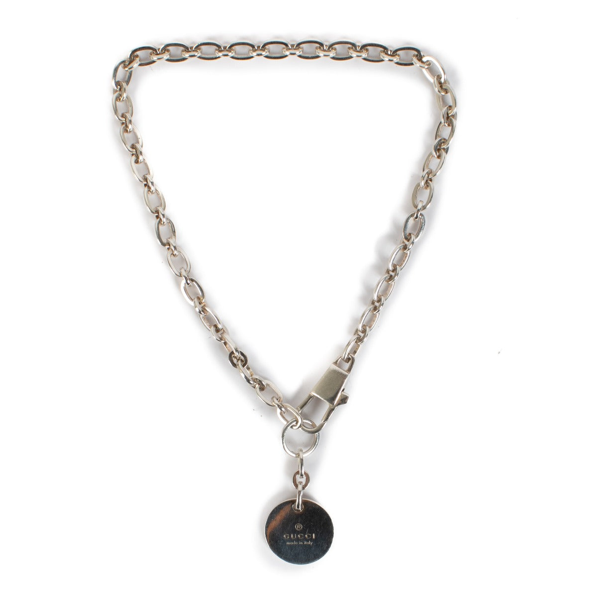 Gucci Sterling Silver Pendant Necklace/Bracelet