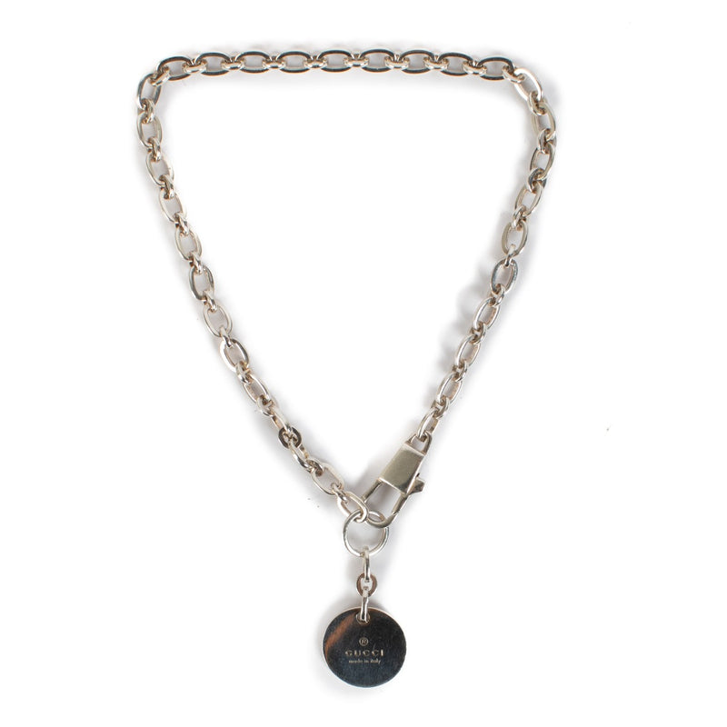 Gucci Sterling Silver Pendant Necklace/Bracelet