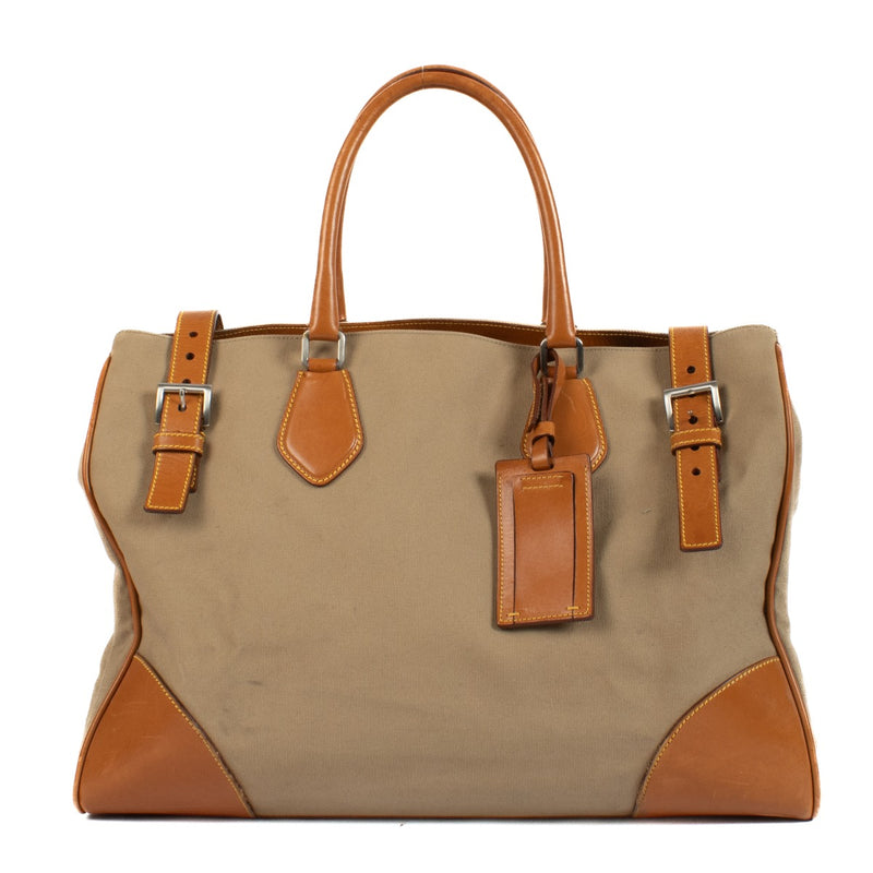 Shop 100% authentic secondhand Prada Brown Canvas Bag on Labellov.com