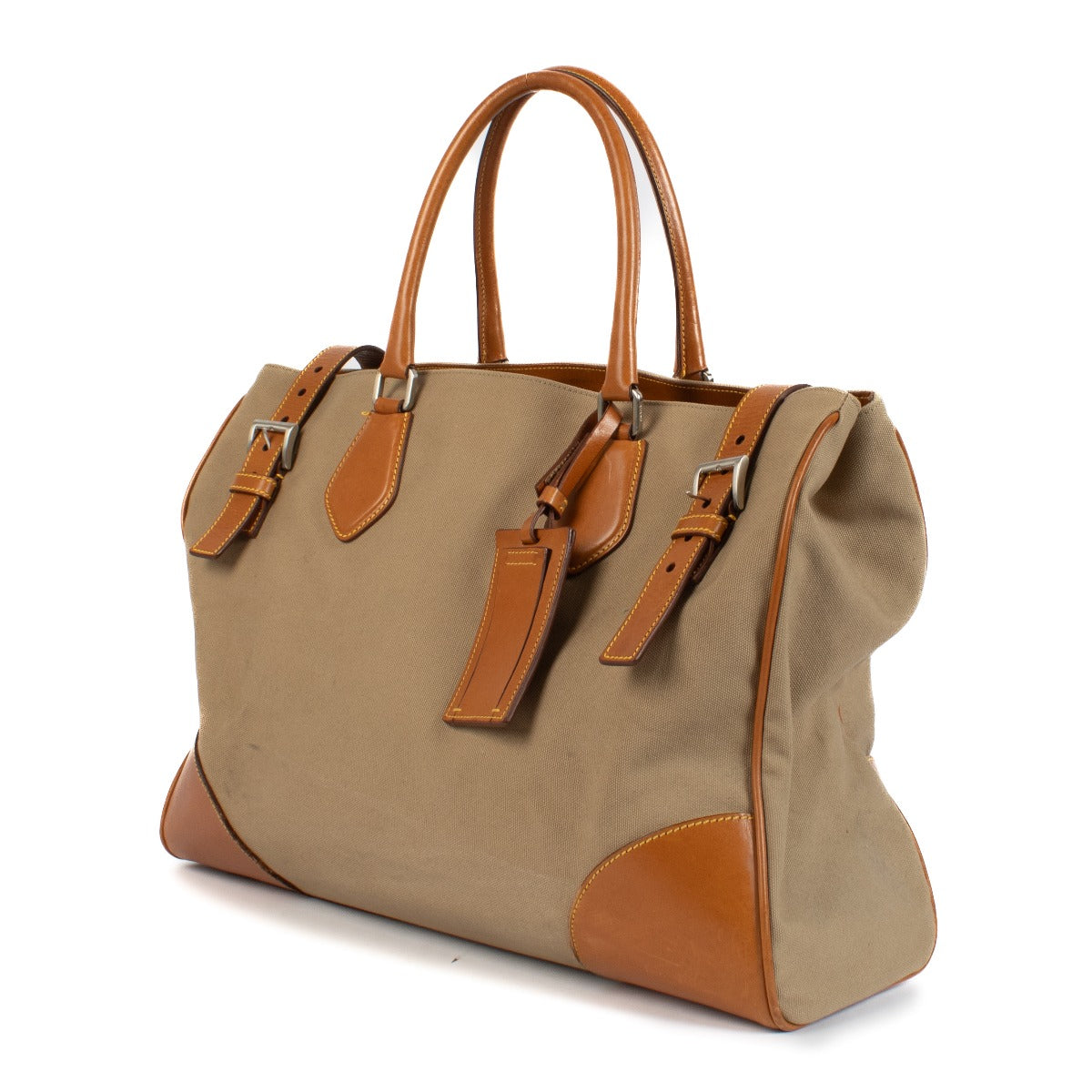 Shop 100% authentic secondhand Prada Brown Canvas Bag on Labellov.com