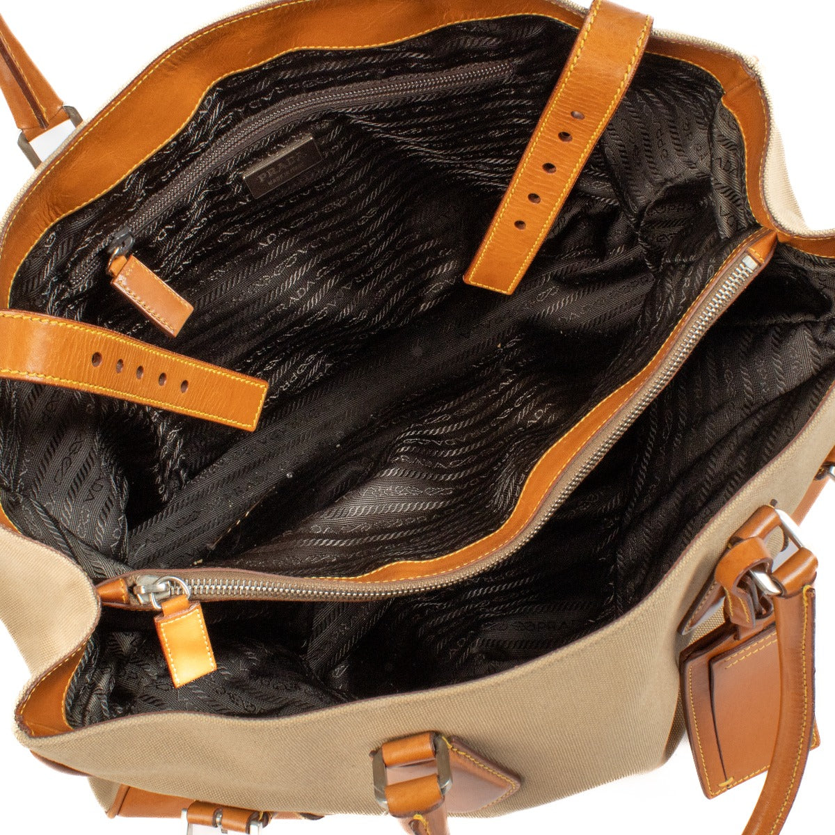 Shop 100% authentic secondhand Prada Brown Canvas Bag on Labellov.com