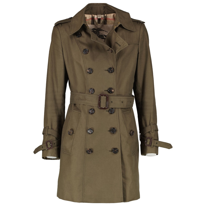 shop 100% authentic second hand Burberry Khaki Trench Coat - Size 42 IT on Labellov.com