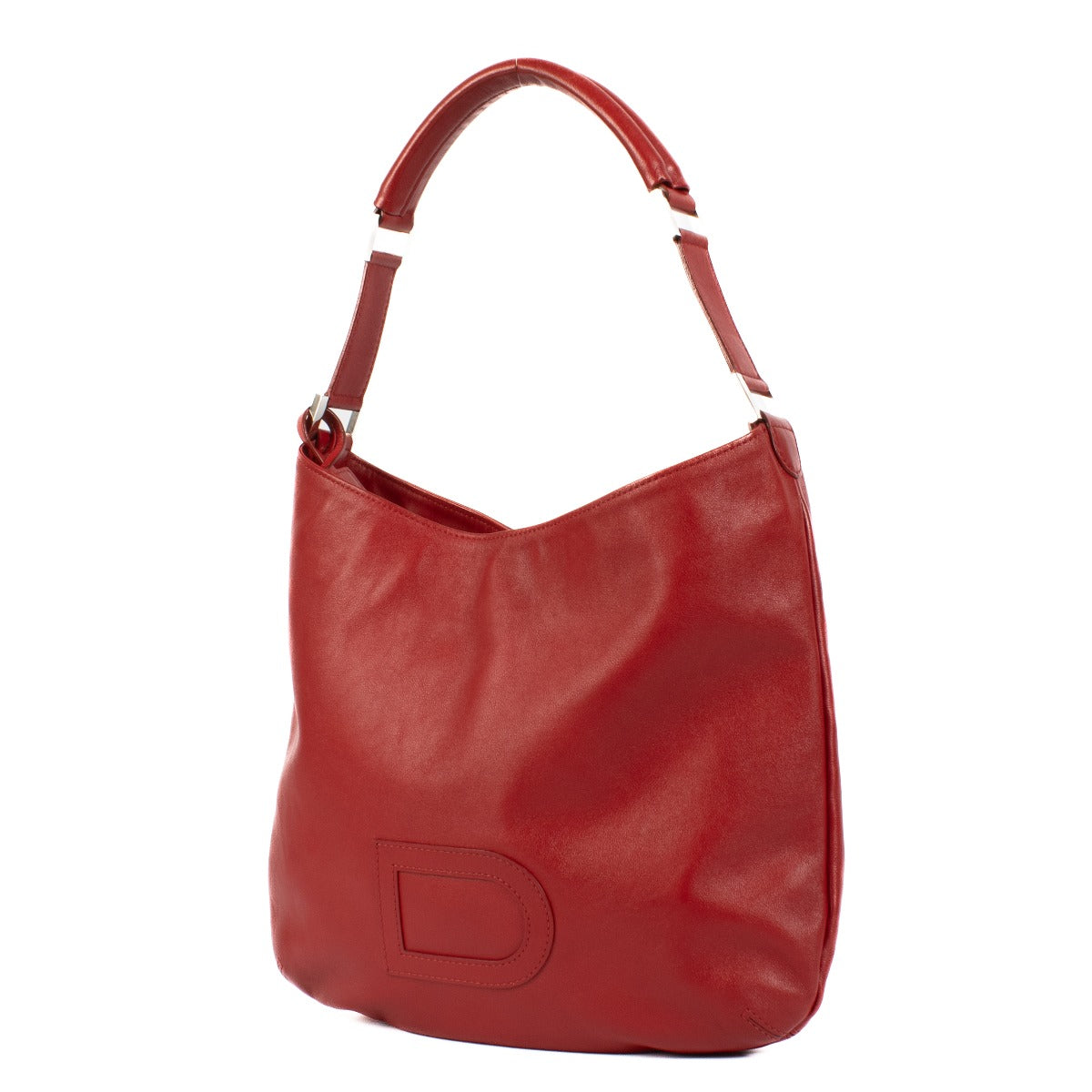 Sac à bandoulière Delvaux Red Destrier Souple Louise PM