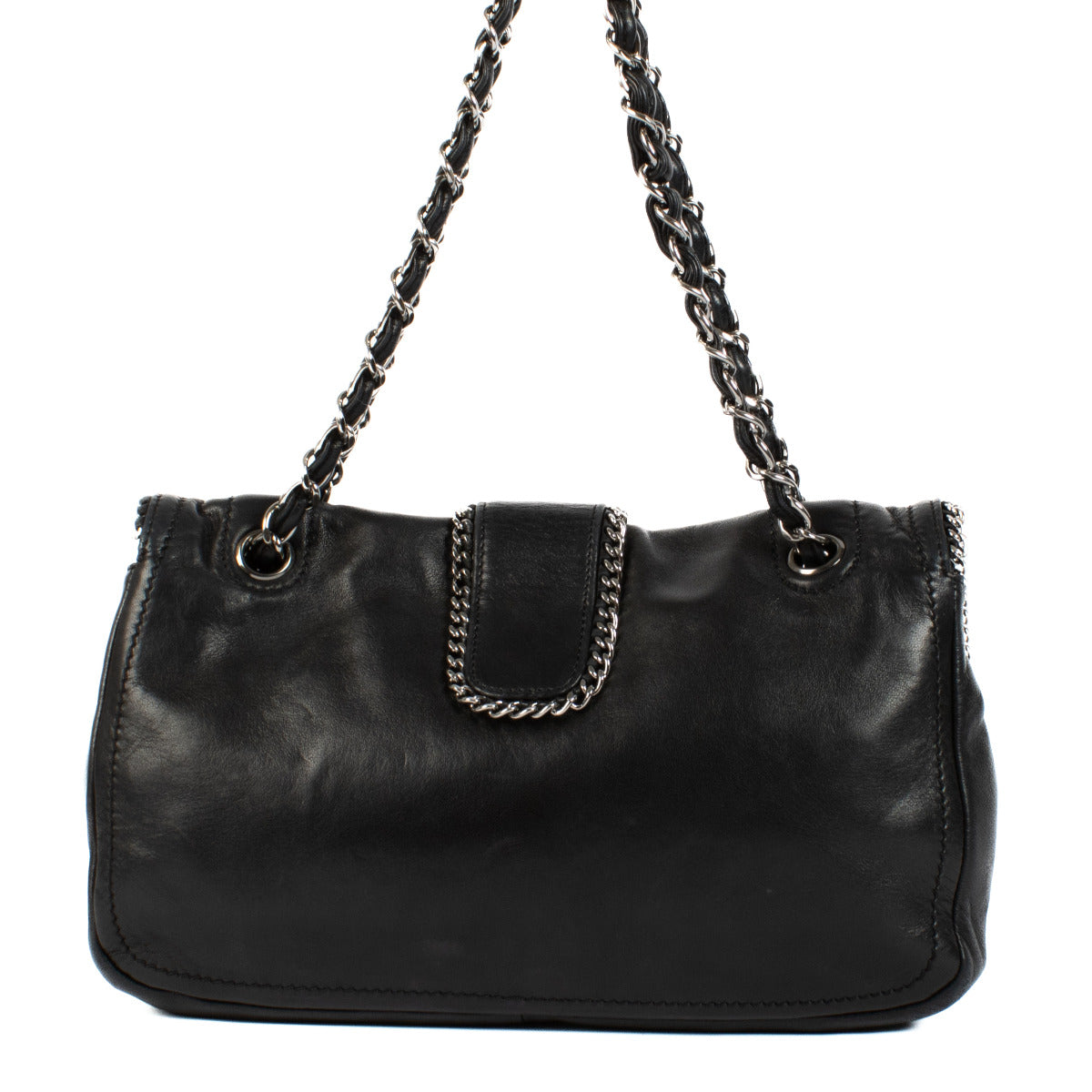 Chanel Lamsleren Grote Madison Flap Tas