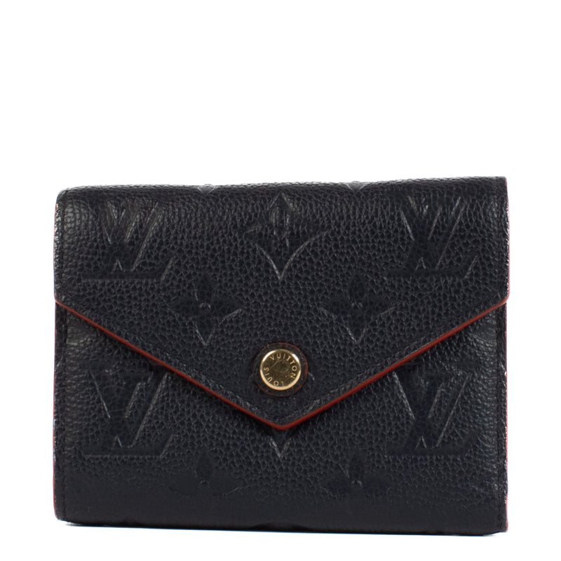 Louis Vuitton Blue Monogram Empreinte Victorine Wallet for the best price at Labellov secondhand luxury in Antwerp Knokke Brussels