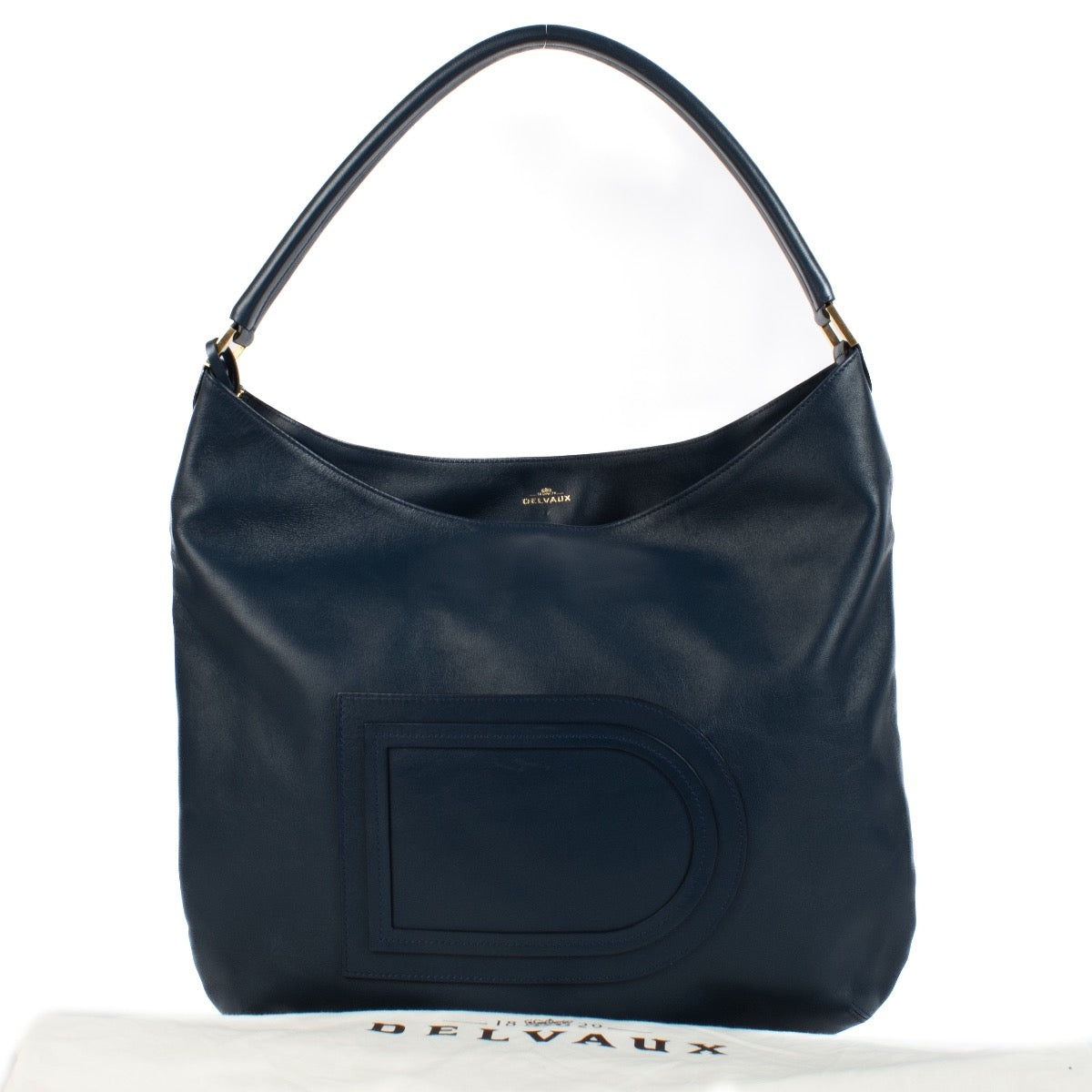 Shop 100% authentic Delvaux Bleu de Prusse Polo Louise GM Bag at Labellov.com.