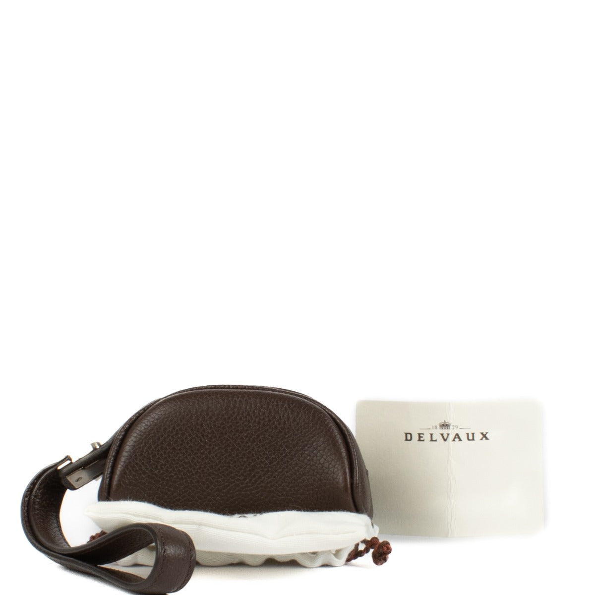 Delvaux Chocolat Trotteur Coquin Coin Purse