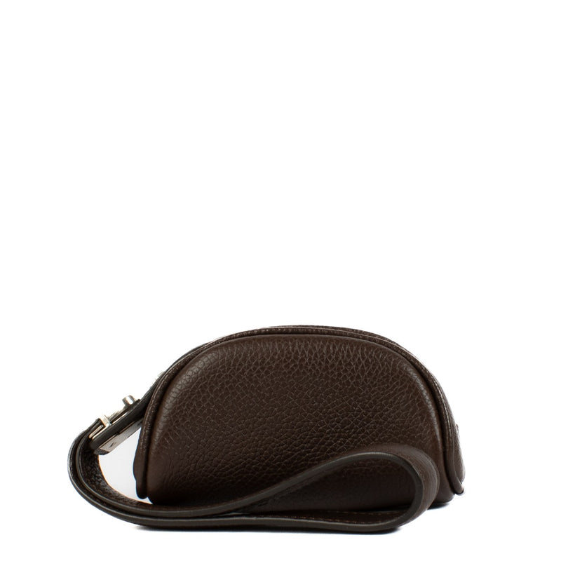 Delvaux Chocolat Trotteur Coquin Coin Purse