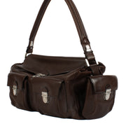 Shop 100% authentic Delvaux Chocolat Bridon Coquin Poches MM Bag at Labellov.com.