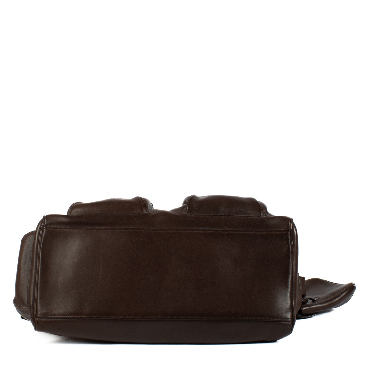 Shop 100% authentic Delvaux Chocolat Bridon Coquin Poches MM Bag at Labellov.com.