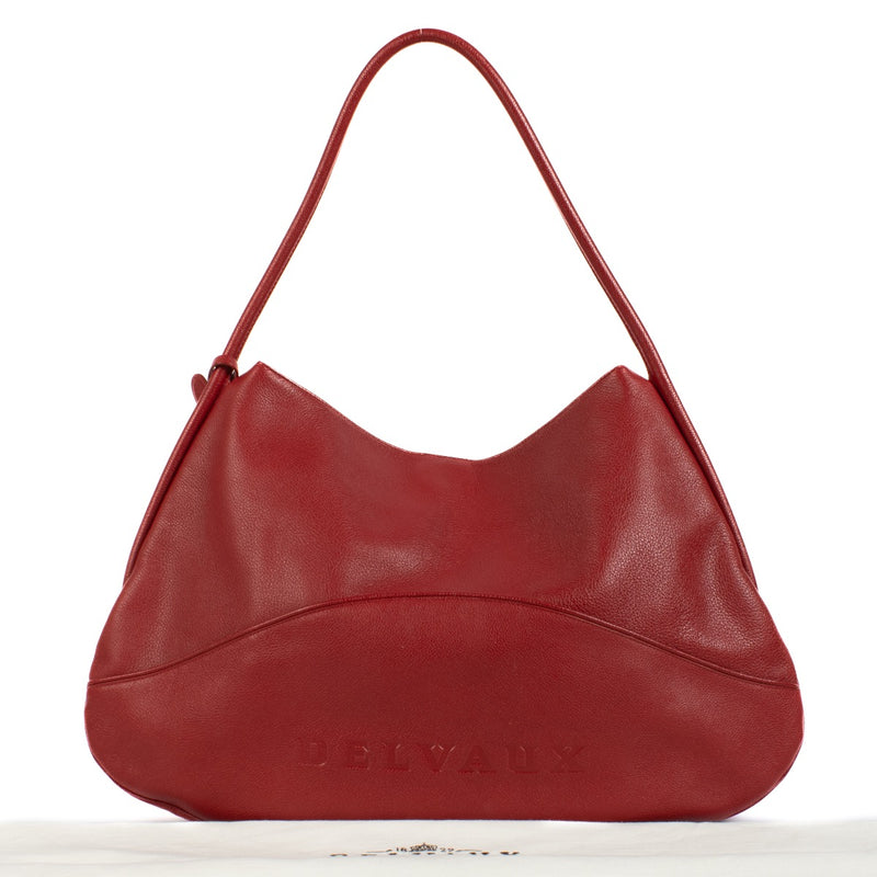 Shop 100% authentic Delvaux Rouge Baiser Trotteur Lagoon Bag at Labellov.com.