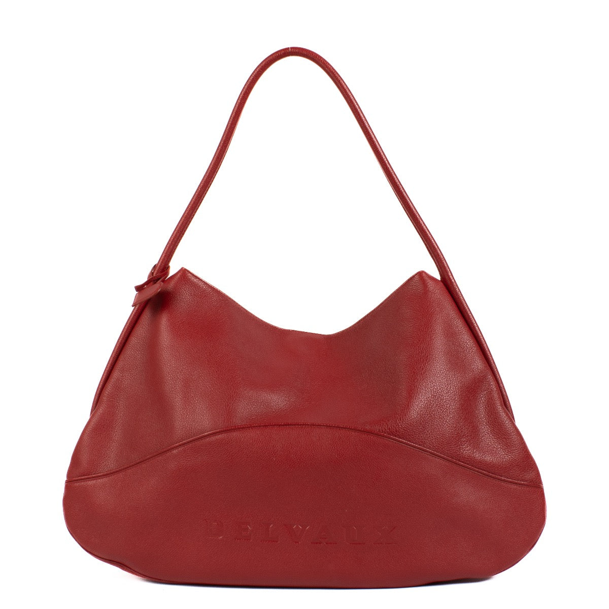 Shop 100% authentic Delvaux Rouge Baiser Trotteur Lagoon Bag at Labellov.com.