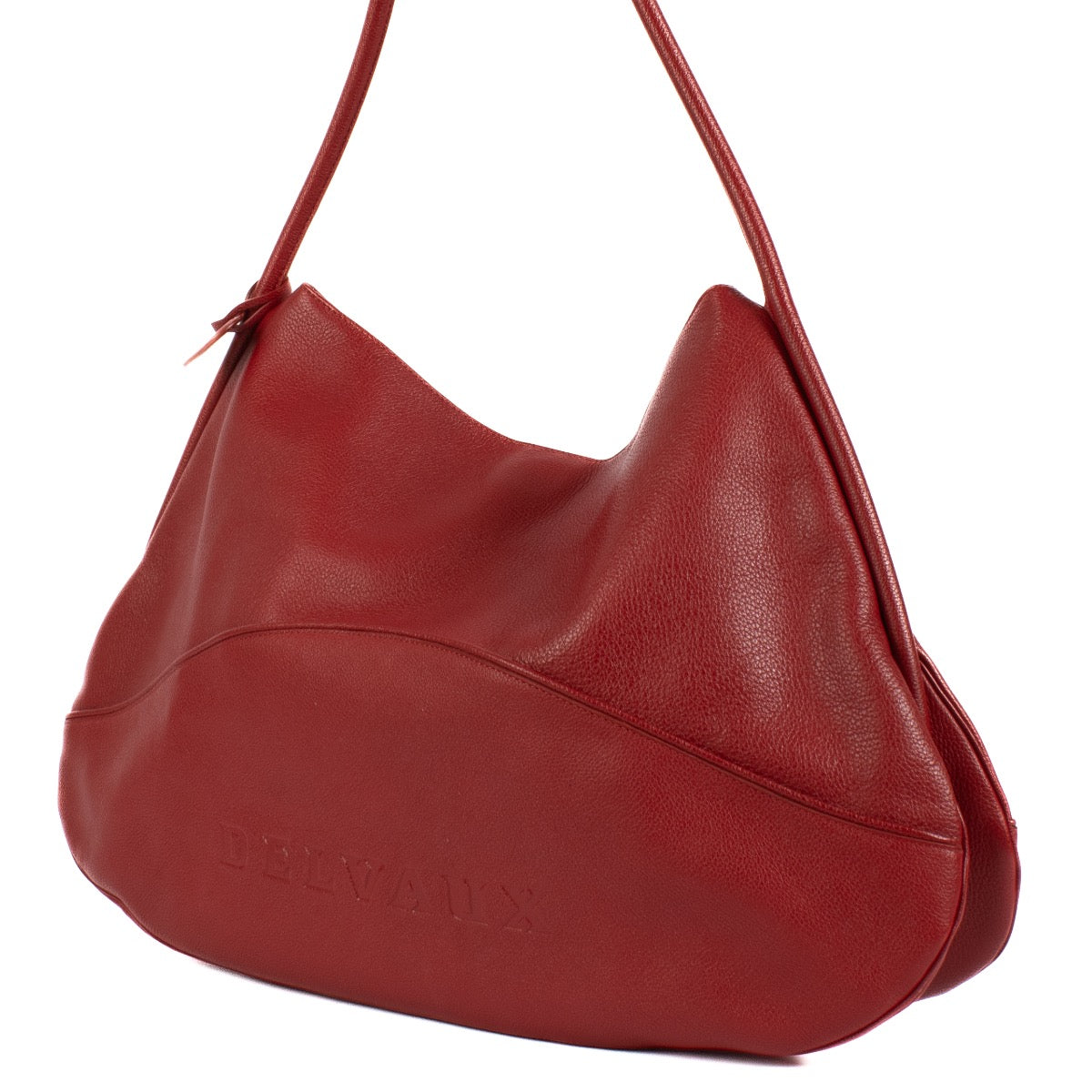 Shop 100% authentic Delvaux Rouge Baiser Trotteur Lagoon Bag at Labellov.com.