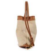 Shop safe online at Labellov in Antwerp, Brussels and Knokke this 100% authentic second hand Delvaux Natural/Fauve Toile dé Pierre de Lune Shoulder Bag