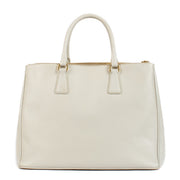 Shop safe online at Labellov in Antwerp, Brussels and Knokke this 100% authentic second hand Prada Talco Saffiano Lux Galleria Top Handle Bag