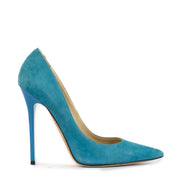 Jimmy Choo Turquoise Suède Anouk 120 Heels - Size 36,5 for the best price at Labellov secondhand luxury in Antwerp, Brussels, Knokke.