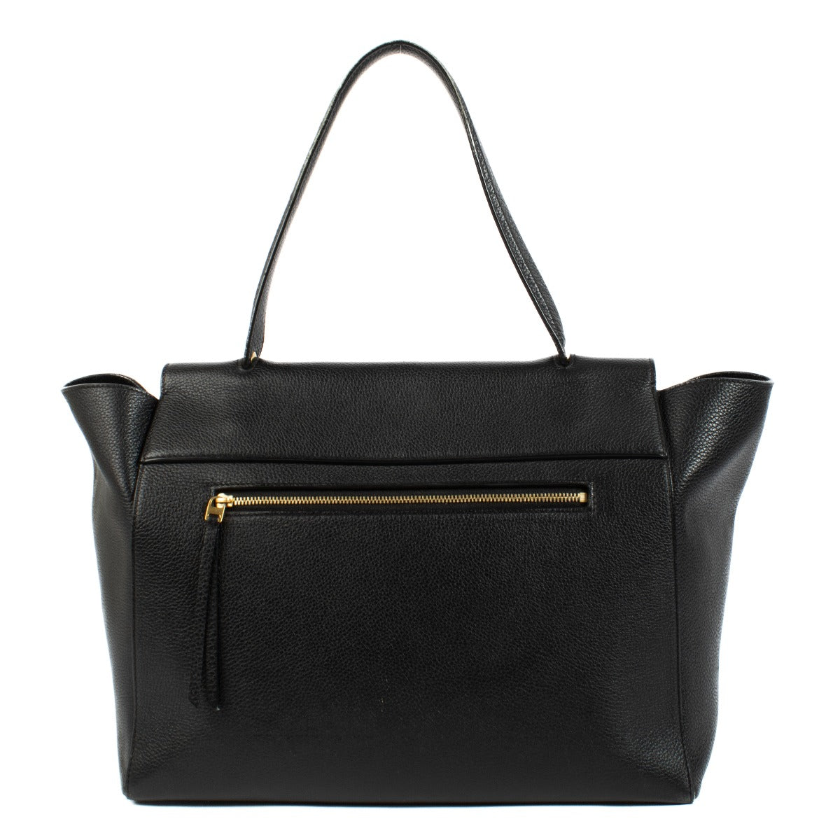 Celine Black Leather Large Belt Bag
