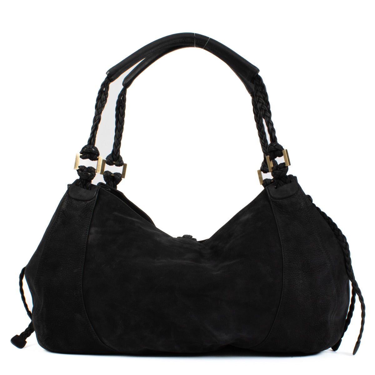 Delvaux Black Santiag Nubuck Eugene GM Bag
