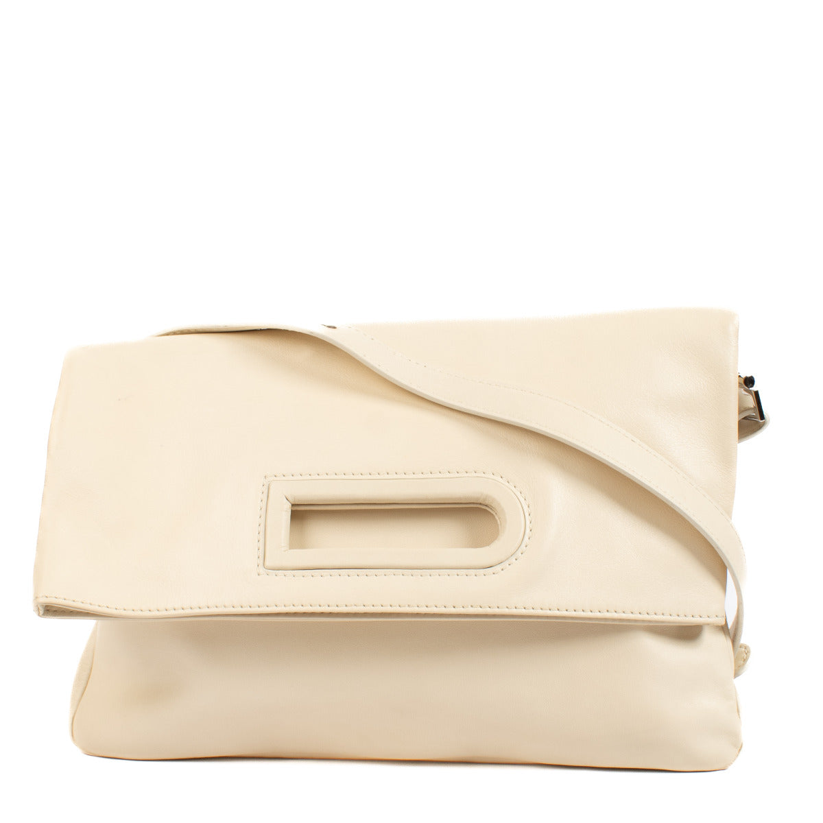Delvaux Cream Ame Libre Veronique Branquinho Clutch Bag for the best price at Labellov secondhand luxury