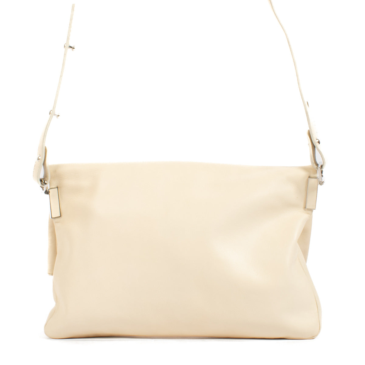 Delvaux Cream Ame Libre Veronique Branquinho Clutch Bag
