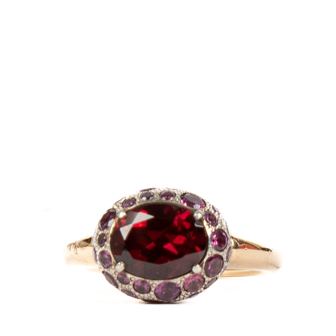 Pomellato Rhodolite/Garnet Rose Gold/Sterling Silver Tabou Ring