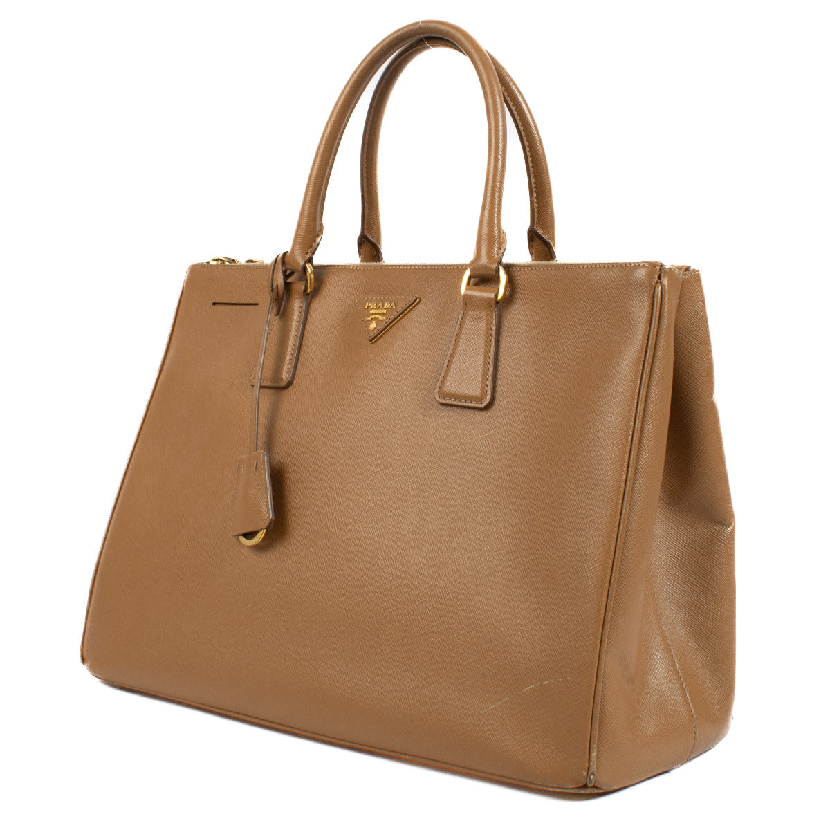 Prada Camel Saffiano Galleria Large Bag