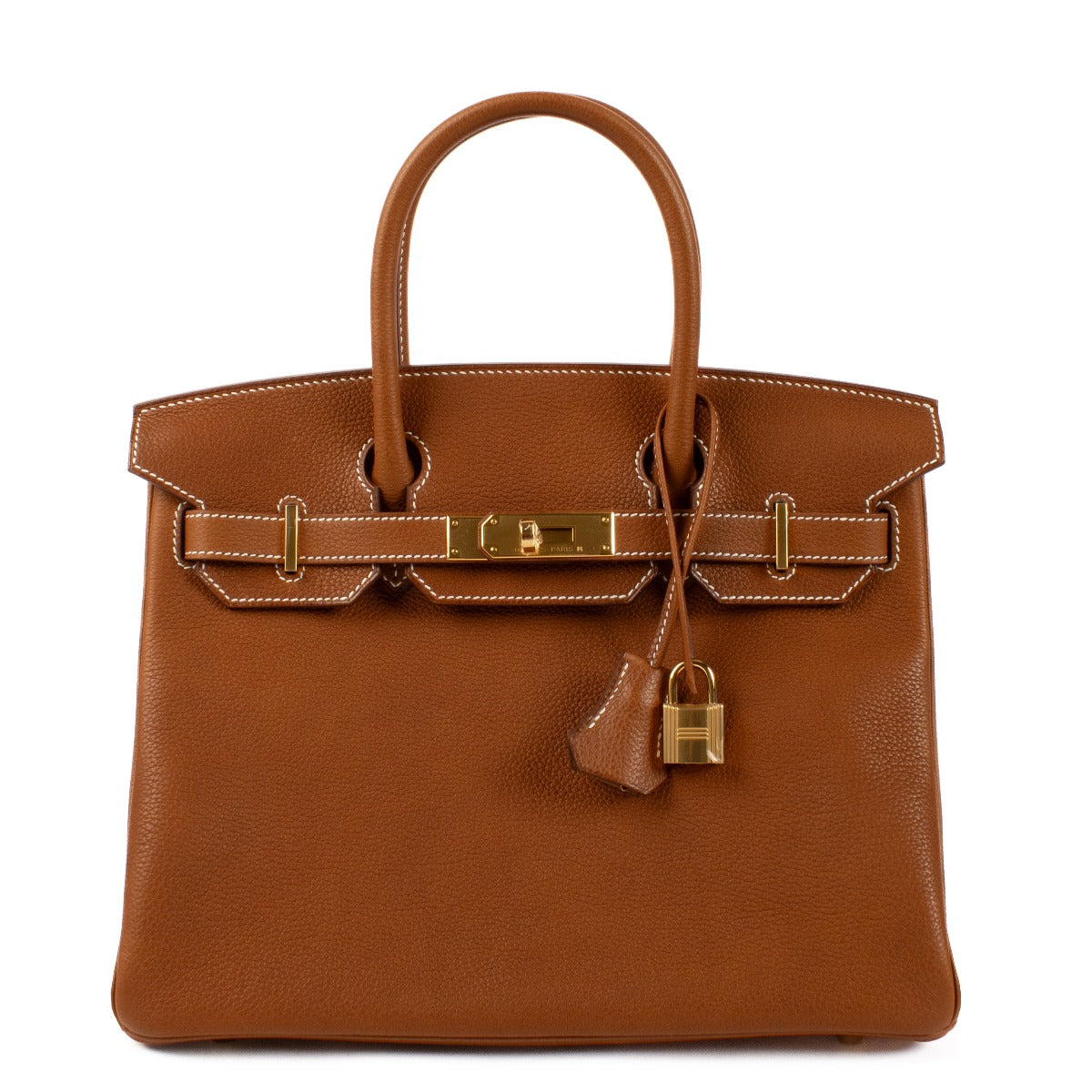 Authentic second hand brand new Hermès Birkin 25 Fauve Barenia Faubourg on www.labellov.com