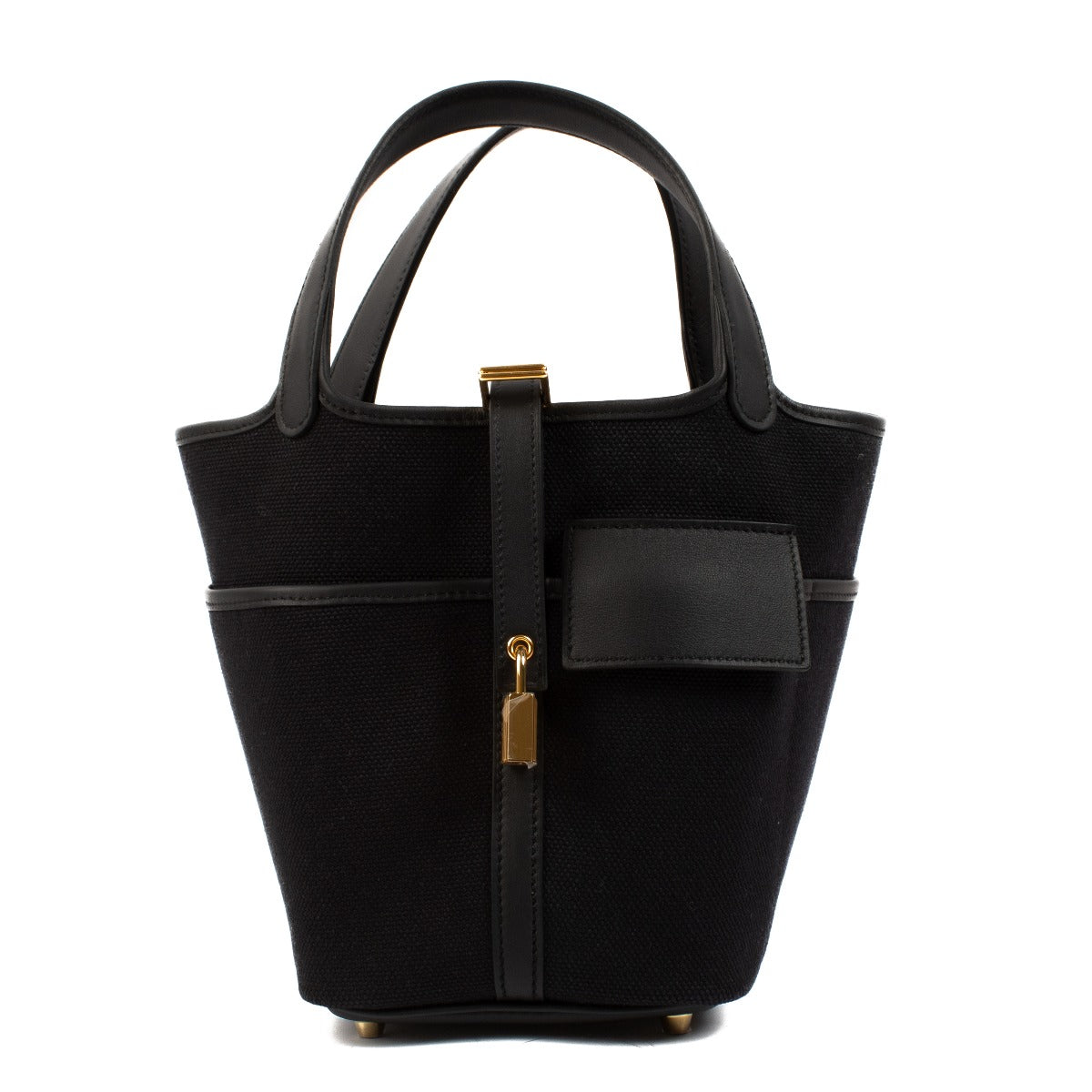 Hermès Picotin Cargo 18 Black Toile Goeland/Swift GHW