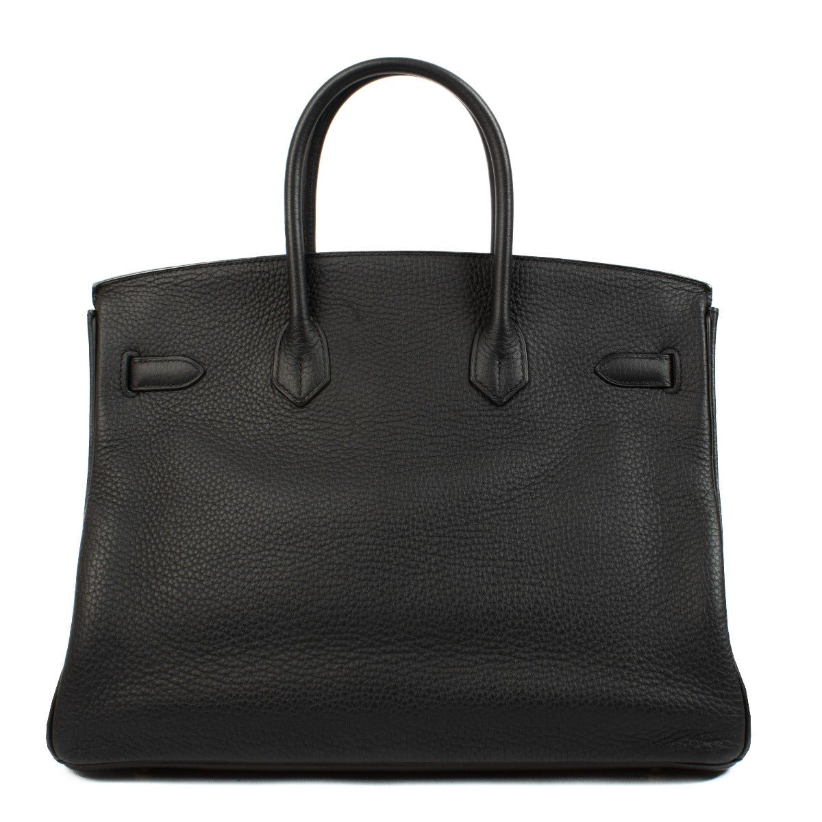 Authentic second hand luxury designer fashion 2010 Hermès Birkin 35 Black Clemence on www.labellov.com