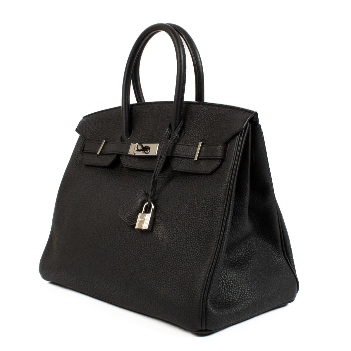 Authentic second hand vintage Hermès Birkin 35 Black Togo PHW on www.labellov.com