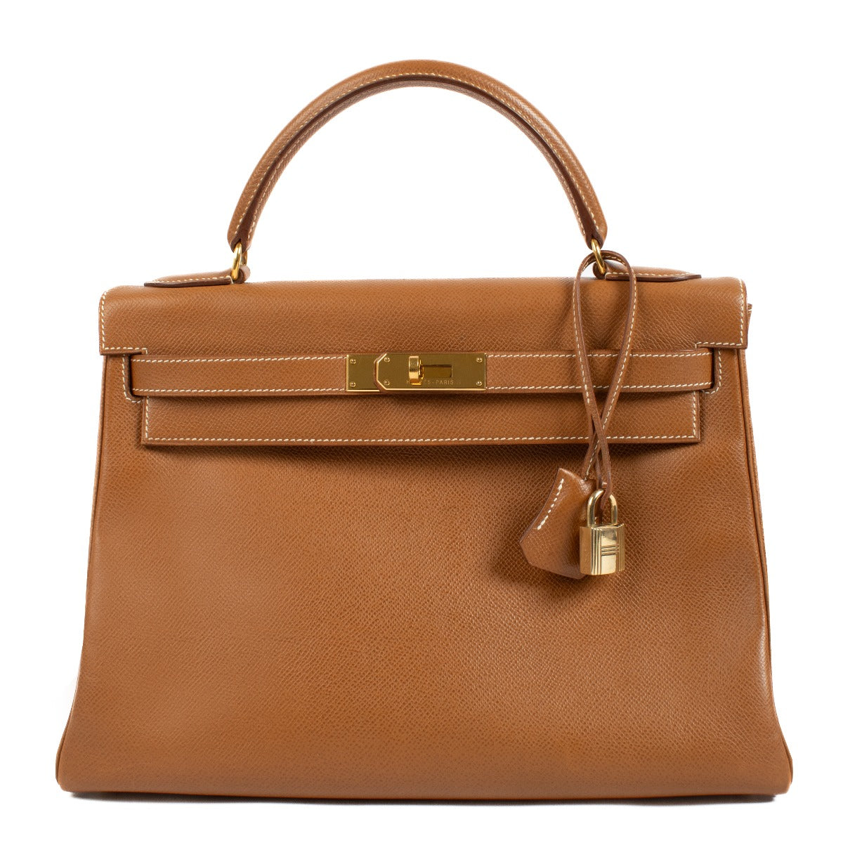 Hermès Kelly 32 Gold Courchevel GHW