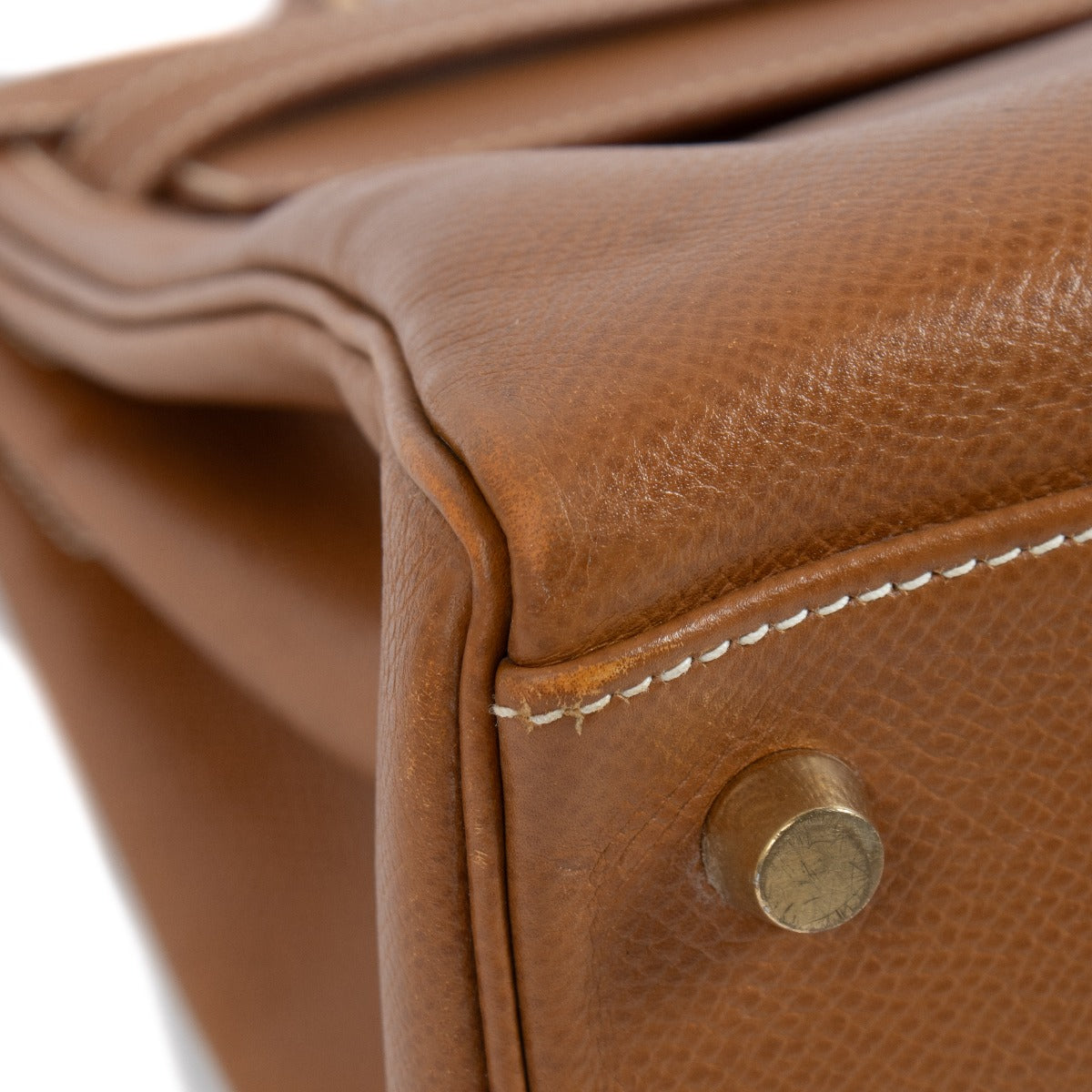 Hermès Vintage Kelly 32 Or Courchevel GHW