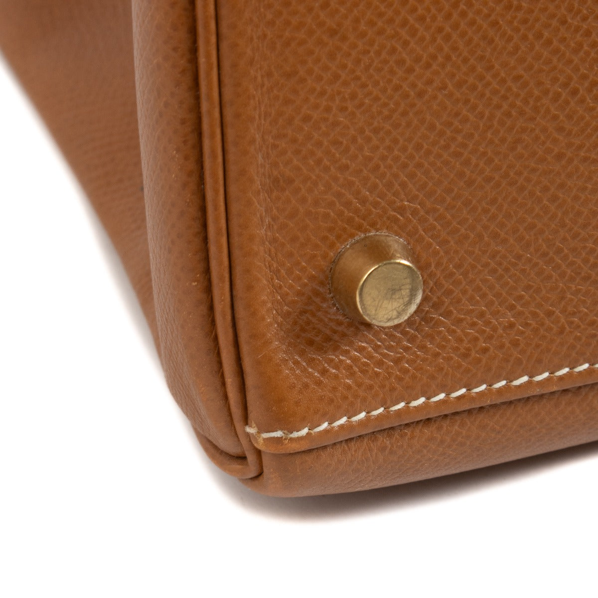 Hermès Vintage Kelly 32 Or Courchevel GHW